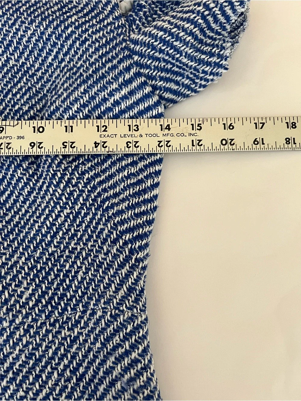 Kate Spade Blue Tweed Cold-Shoulder A-Line Dress Size 0